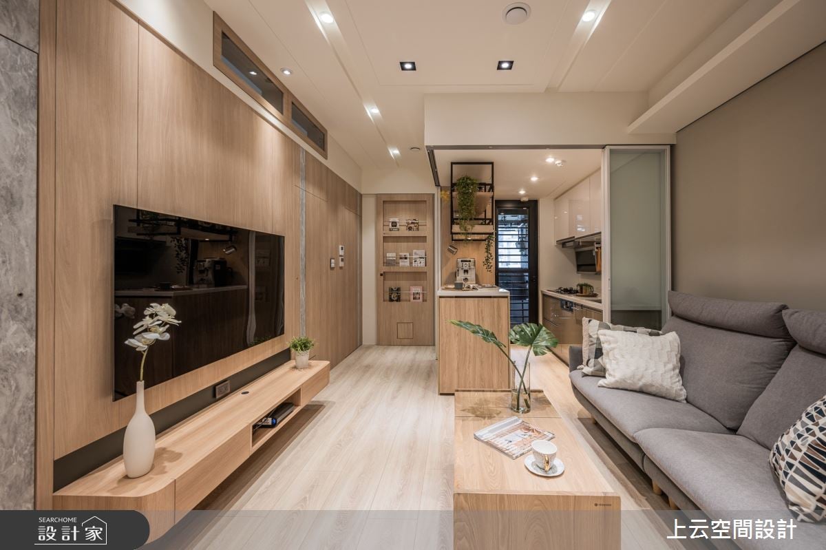 18坪現代宅機能應有盡有，隱藏式設計讓「家」看起來超清爽