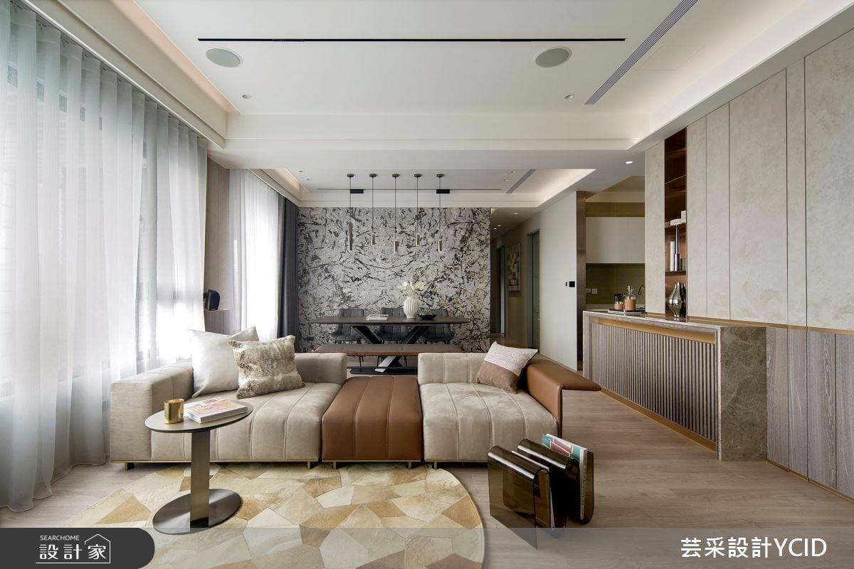 療癒身心的四口居所，圓弧曲線、溫潤木質為家注入溫馨靈魂