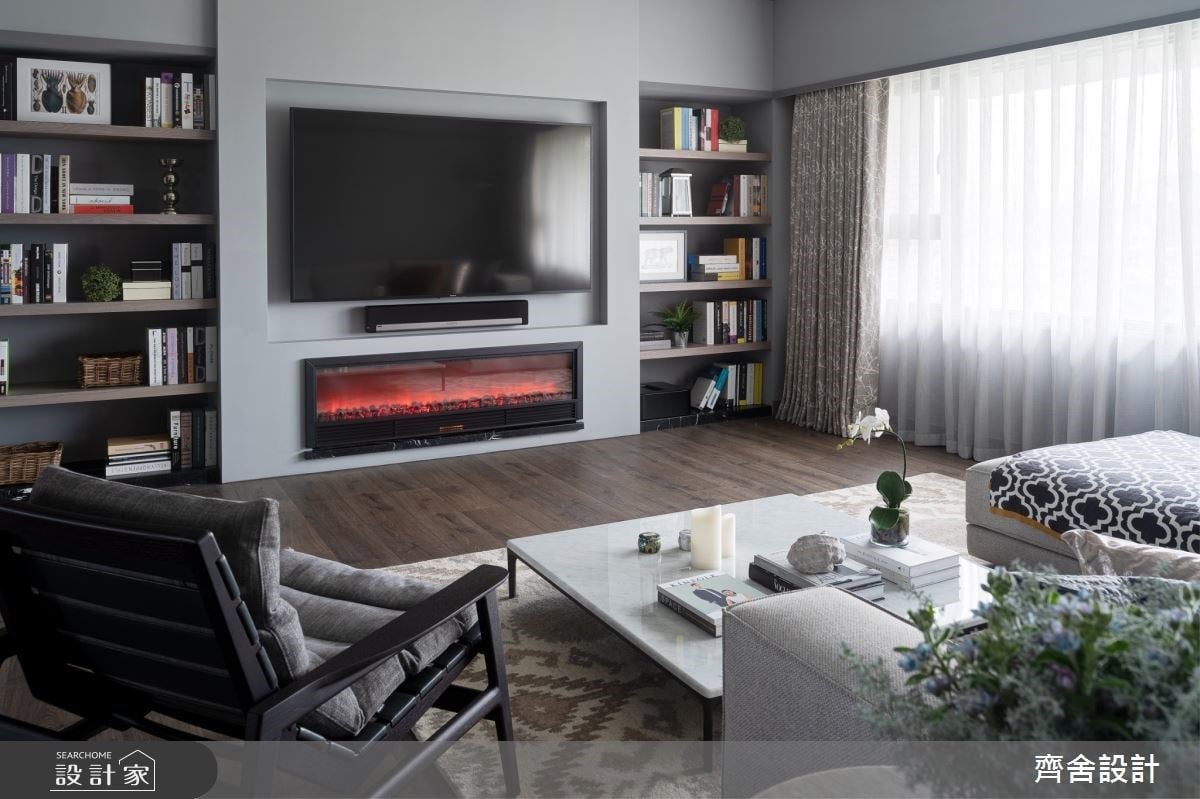 灰藍語彙下的沉穩美感，40坪混搭宅展現兩人世界的獨特風景
