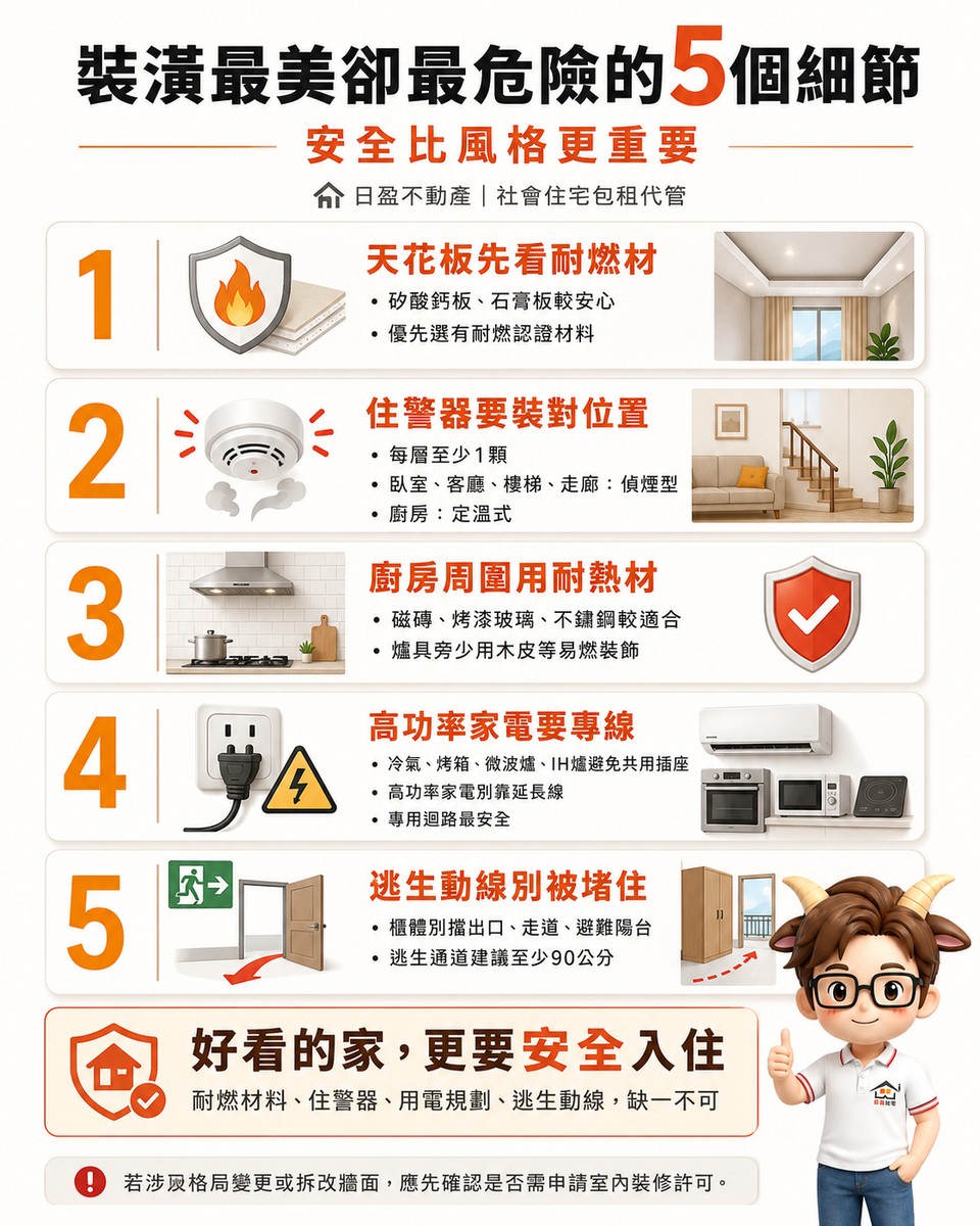 裝潢最美卻最危險的5個細節！住警器裝錯位置等於白裝 小編：安全比風格...