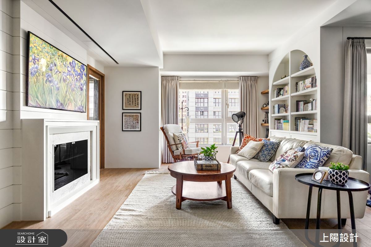 超美美式風書房！內縮臥室創造開放式中島、擺放三角鋼琴