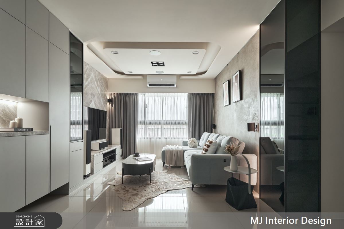 超高cp值的中古屋裝修提案！27坪現代宅巧用樑下空間與複合式概念挑戰坪...