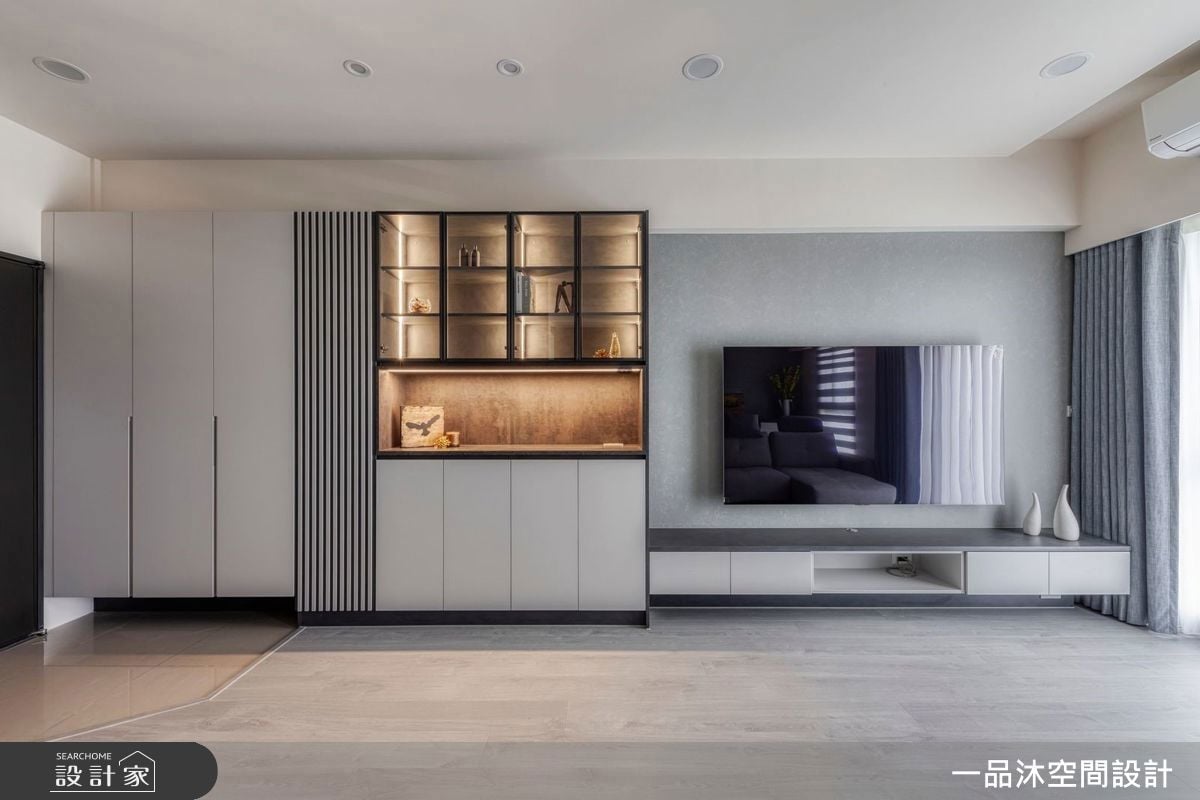 海量收納與美型空間的黃金比!用輕淺色佐LED燈打造簡約宅