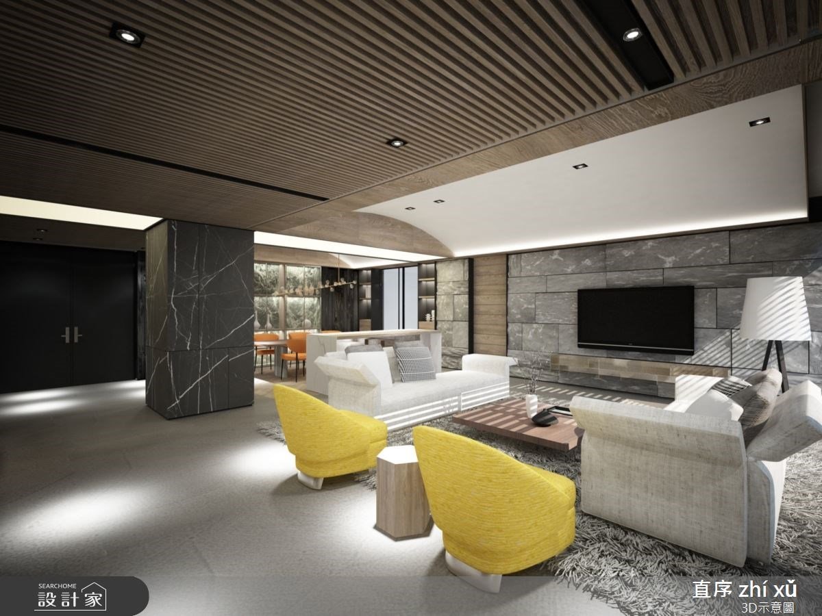 精湛工藝與自然質材的完美結合！45坪現代風豪宅，揭開意想不到的開闊視野