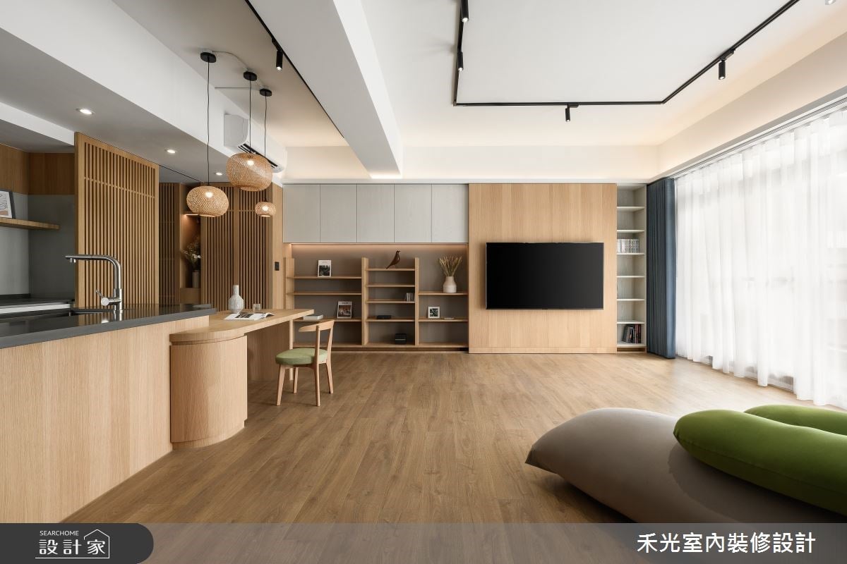 日式療癒系居所，在簡約中品味溫柔日常！五米移動電視牆X開闊格局X三分...