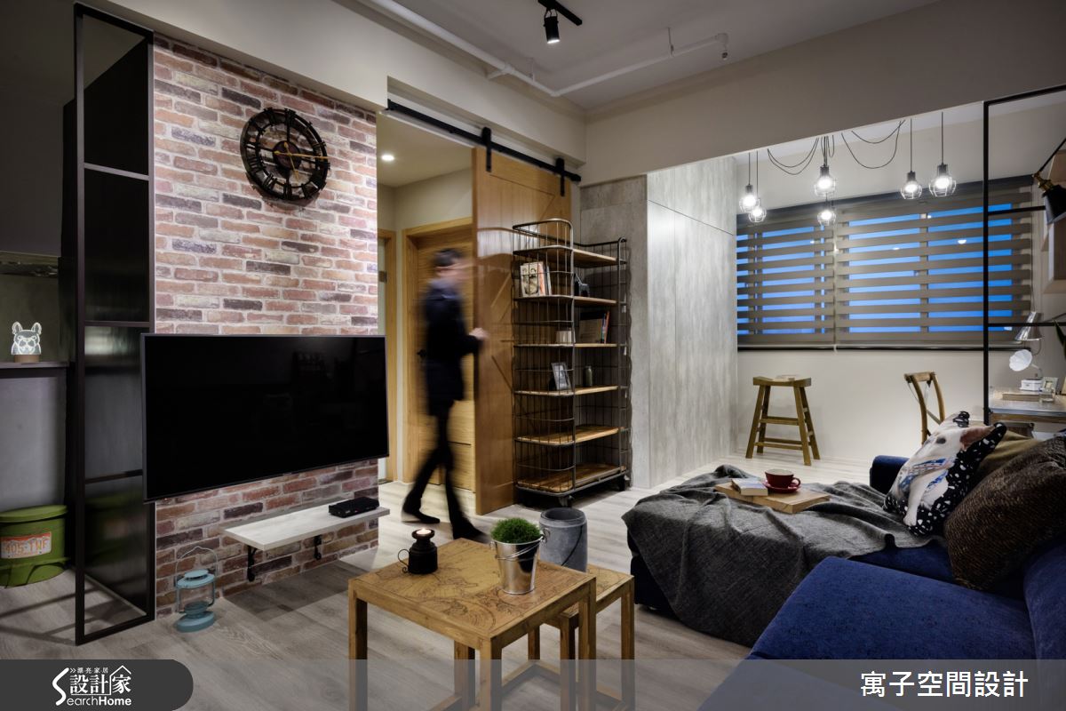 打動女人心的工業風！ 2人1犬的19坪小宇宙