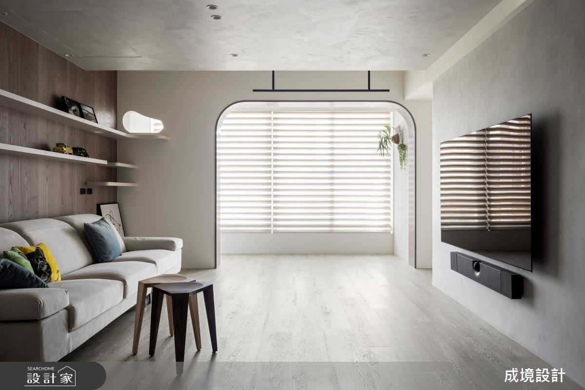 北歐風老屋位移軸線打開空間感，發揮材質本真營造不造作的溫馨好家