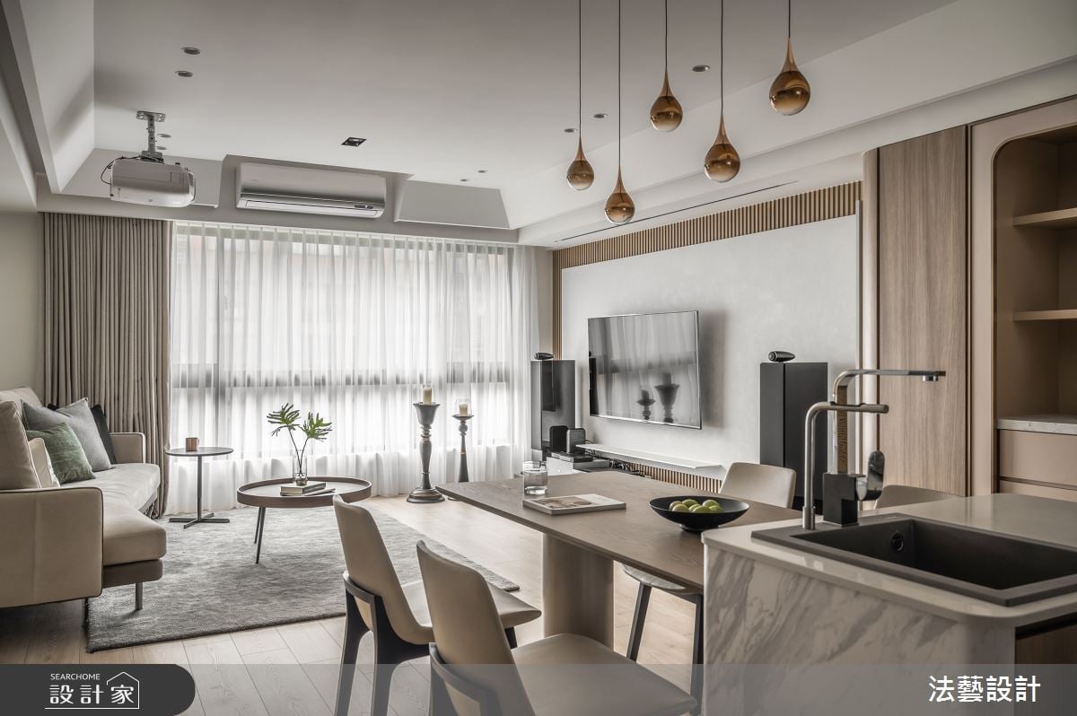 陰暗中古屋變身採光美宅，彈性拉門打造百變生活模式！