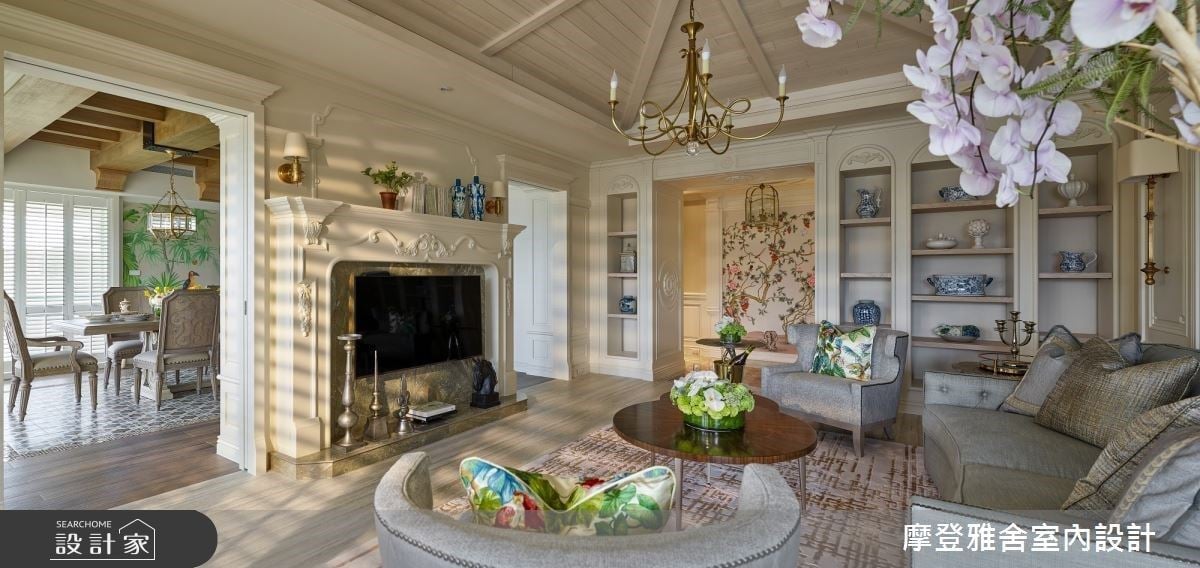 地中海鄉村風的絕美浪漫新居！在望著群山壯闊的陽台歡慶人生旅途中的扶...