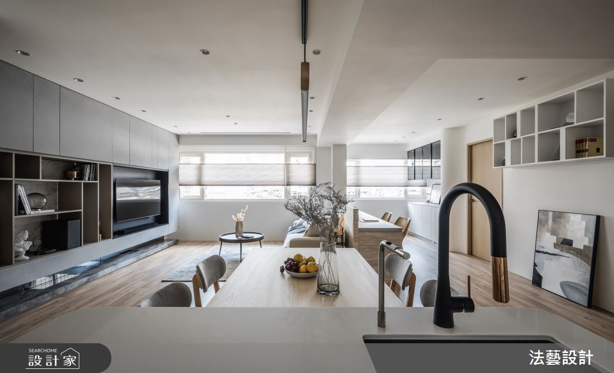 這個家也太溫柔了吧！木質X藝術塗料勾勒自然系現代宅