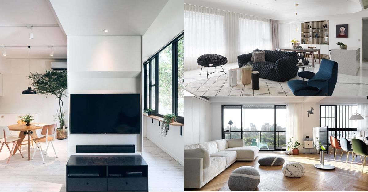 白色客廳 純淨唯美，怎麼搭配不單調? 10 招教你不出錯!