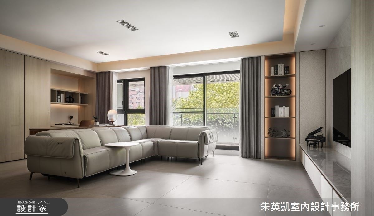 暖白木質交融，生活純粹若水!台北35坪毛胚宅蛻變為療癒光之寓所