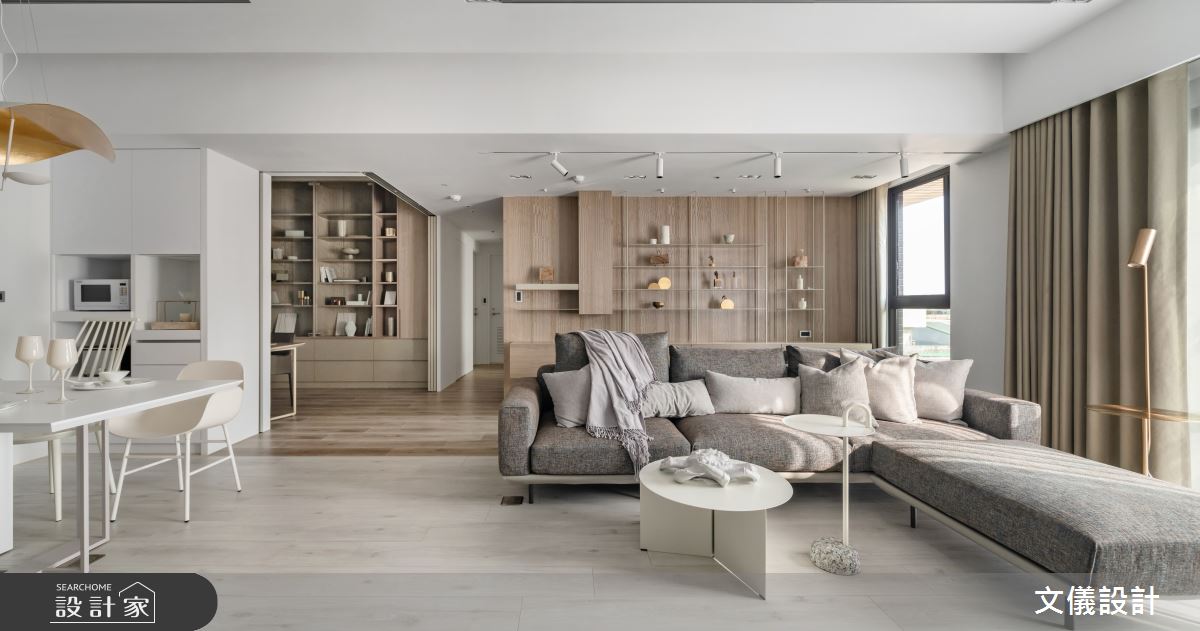 開放式毛胚屋打造紓壓飯店風！質感好機能獻給成長中的親子家庭