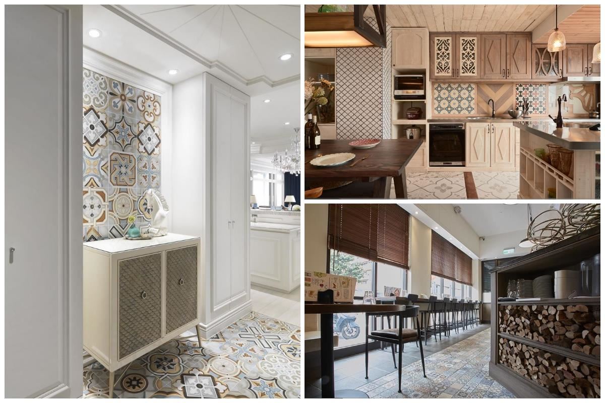 我的家穿了件花襯衫！十款花磚應用漂亮實例