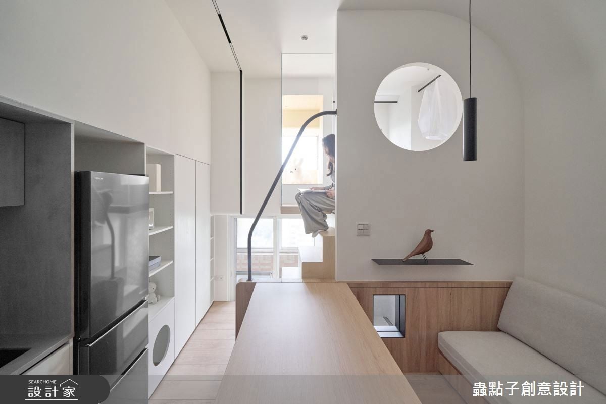 居家生活、工作模式輕鬆切換！實現 7 坪微型小宅的「剛好美學」，蟲點子...