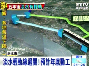 淡水輕軌捷運第一期 2018年通車