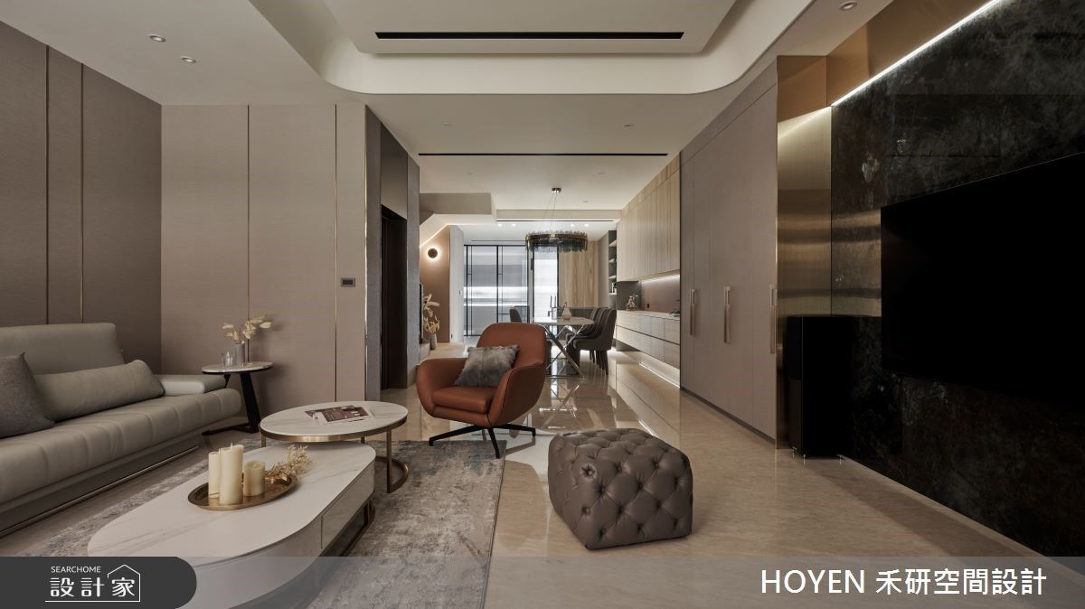 大理石、玻璃和燈光的對話 敘寫透天別墅的流金歲月