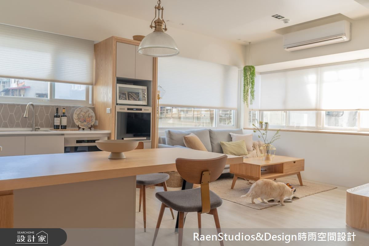 玄關就能洗手！開放客餐廚讓採光明亮、家人更有愛