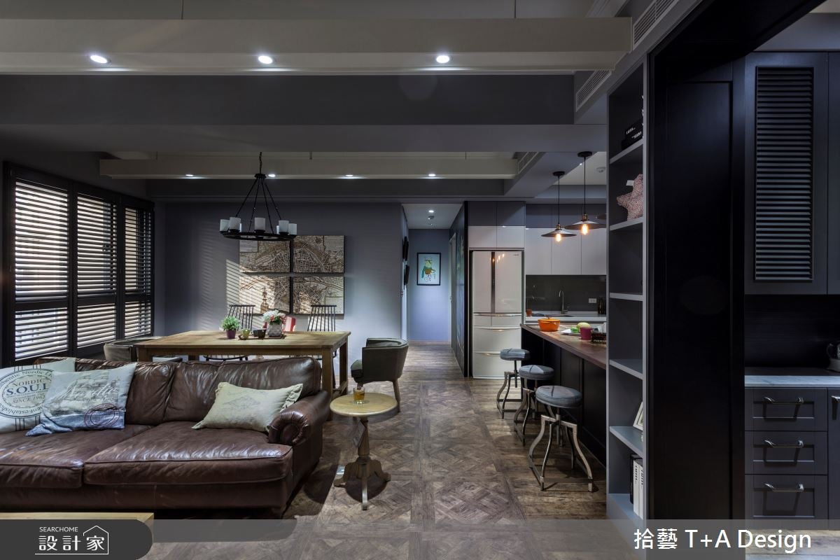 芳療師與畫家共築愛窩！混搭美式與工業風再加中島，滿足料理與藝術激盪...