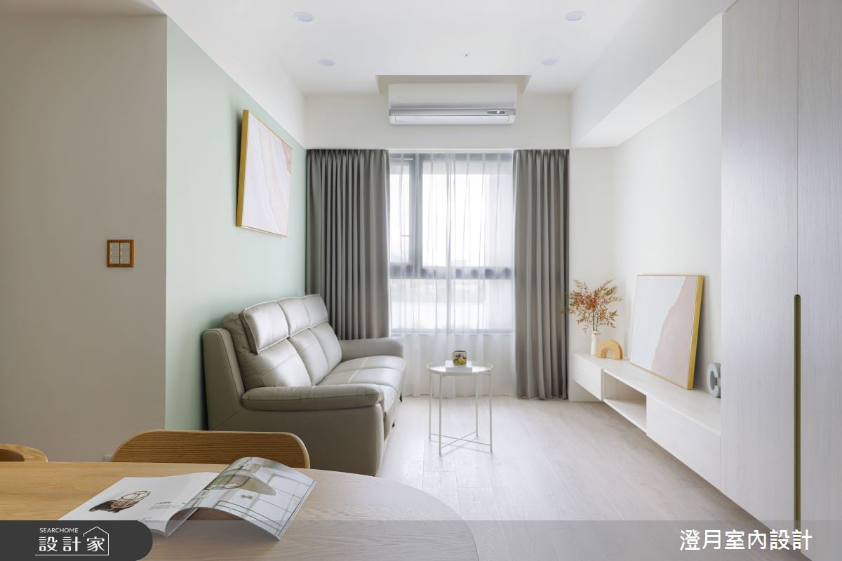 清新酪梨綠與柔美圓弧，入住一家四口的童趣北歐宅！