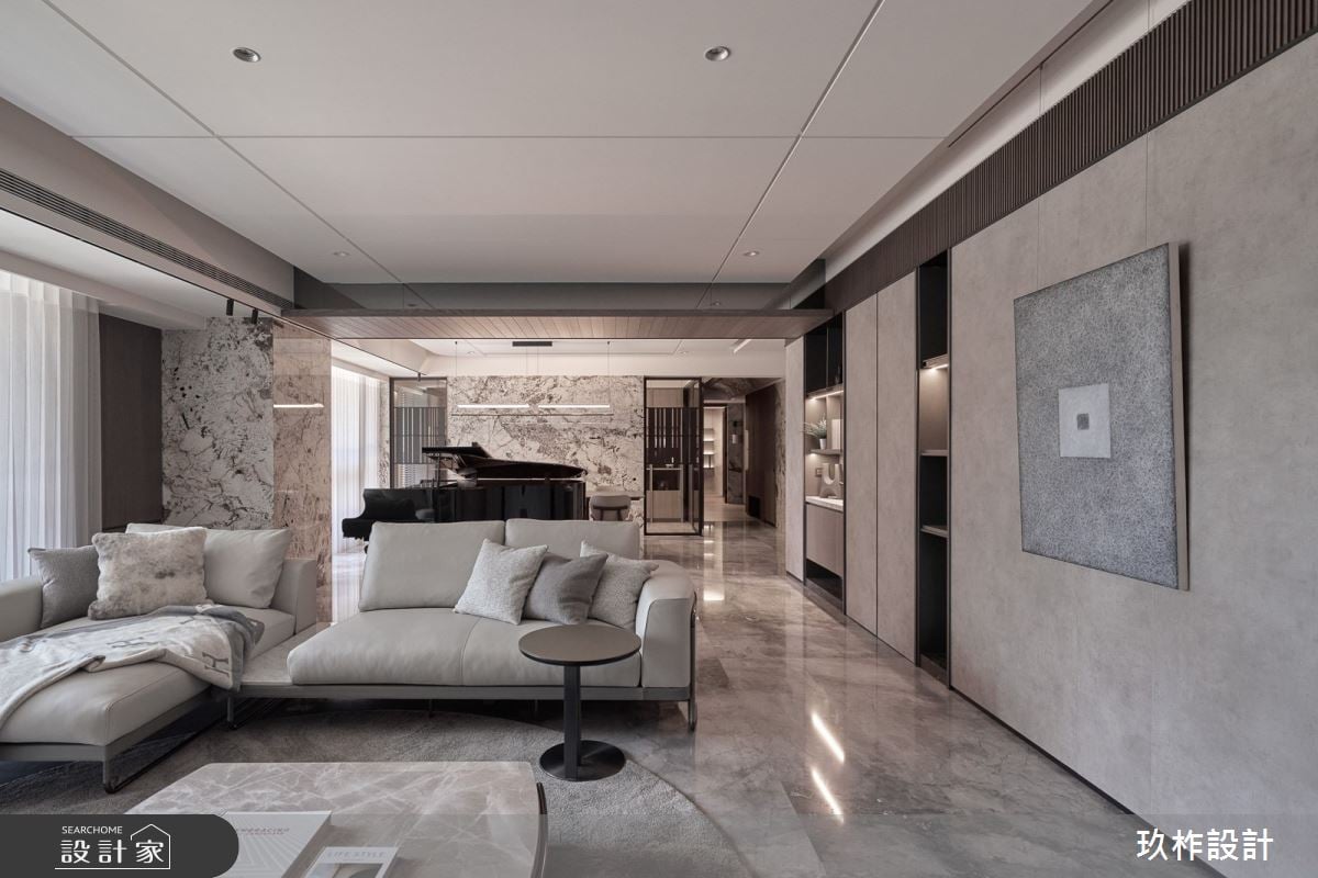 大器豪宅嶄新風貌！將廊道牆面轉化為居家藝廊，與悠揚鋼琴旋律共譜優雅人生