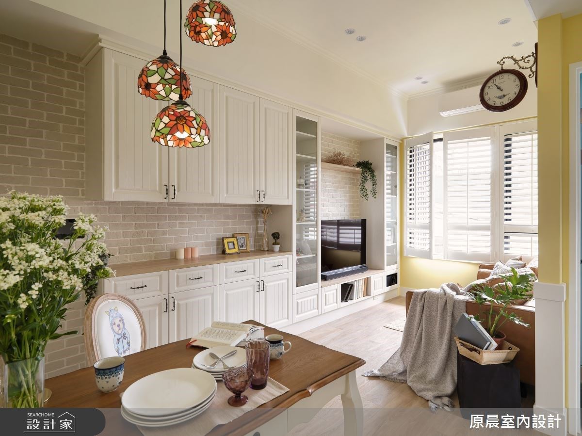 二房二廳19坪小坪數，擁有柔美輕鄉村風及充裕採光