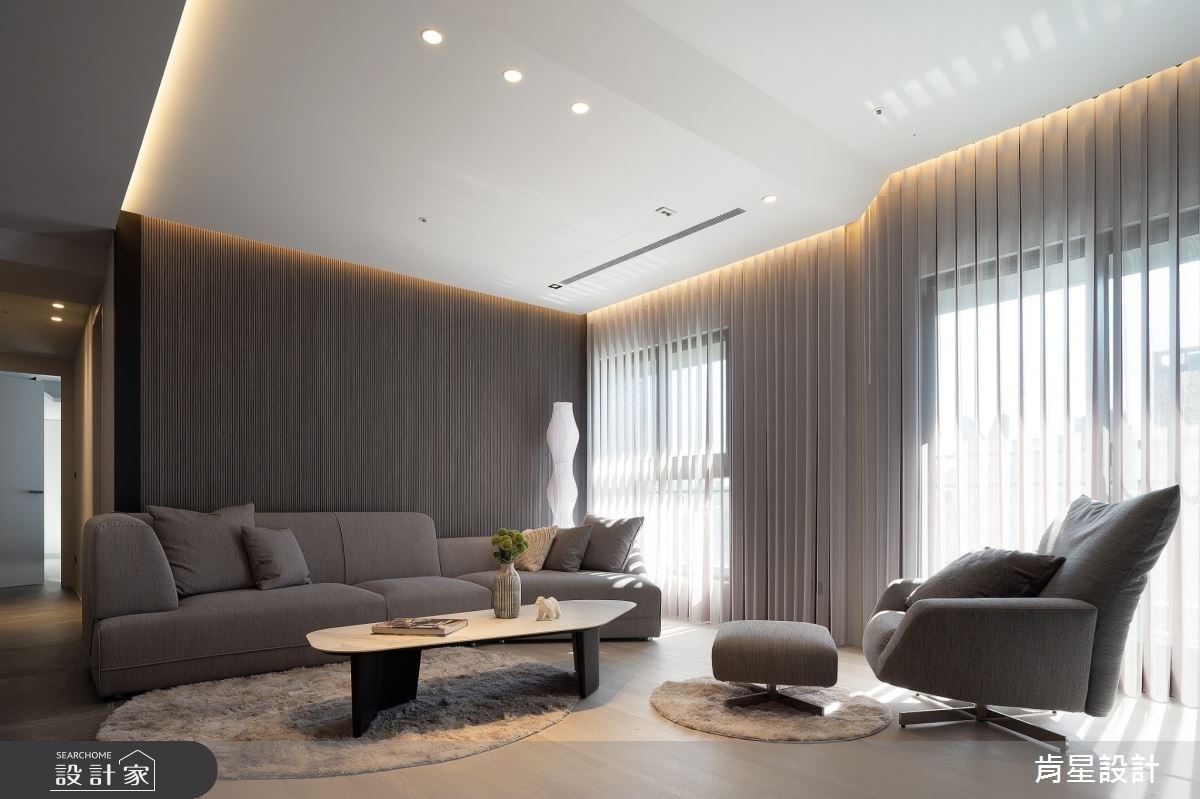 【TV】掌握「形、色、質」關鍵要素 交織現代沈穩的灰階調居宅