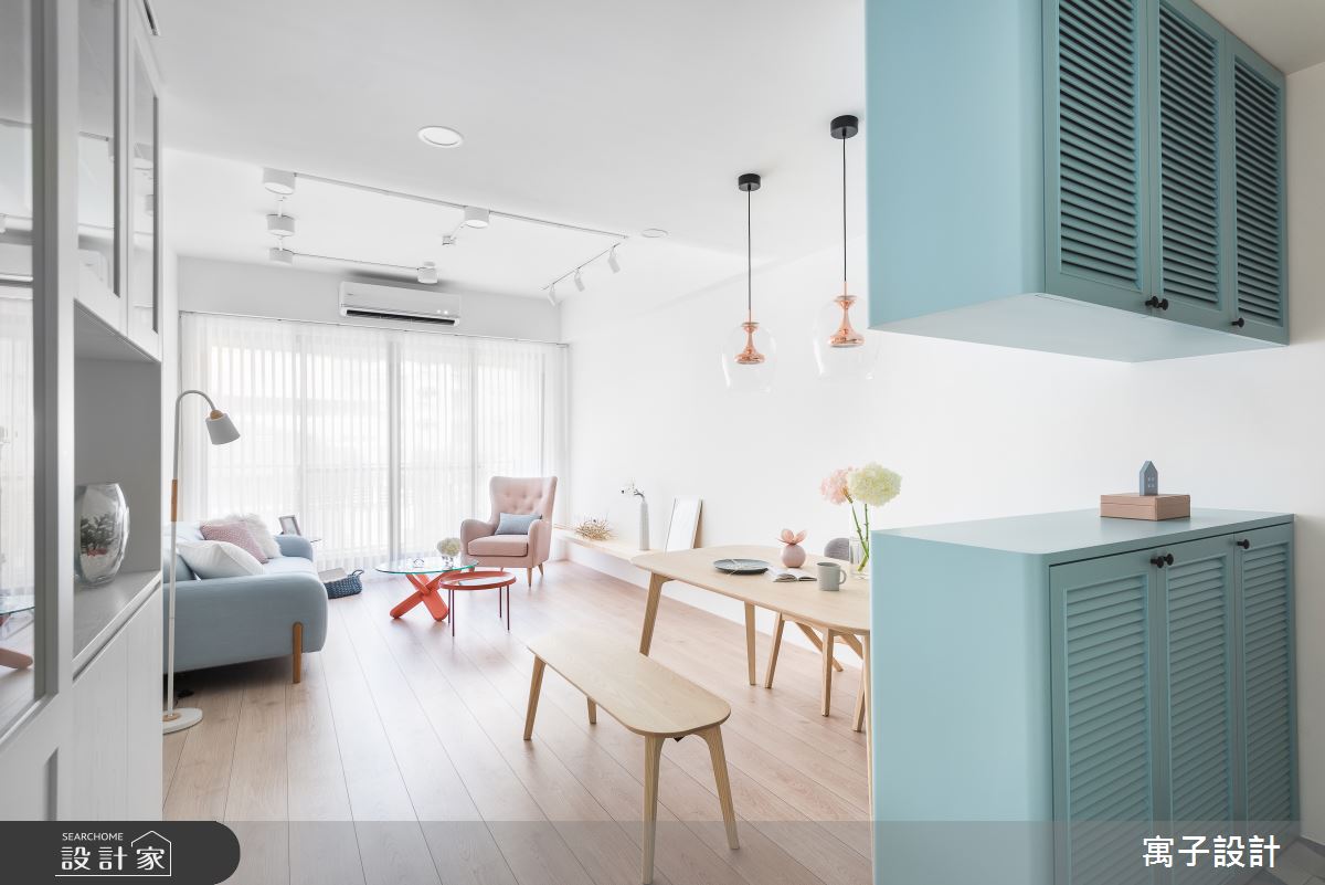 打開巧克力大門、墜入冰淇淋樂園，25坪夢幻粉嫩的糖系北歐風居家