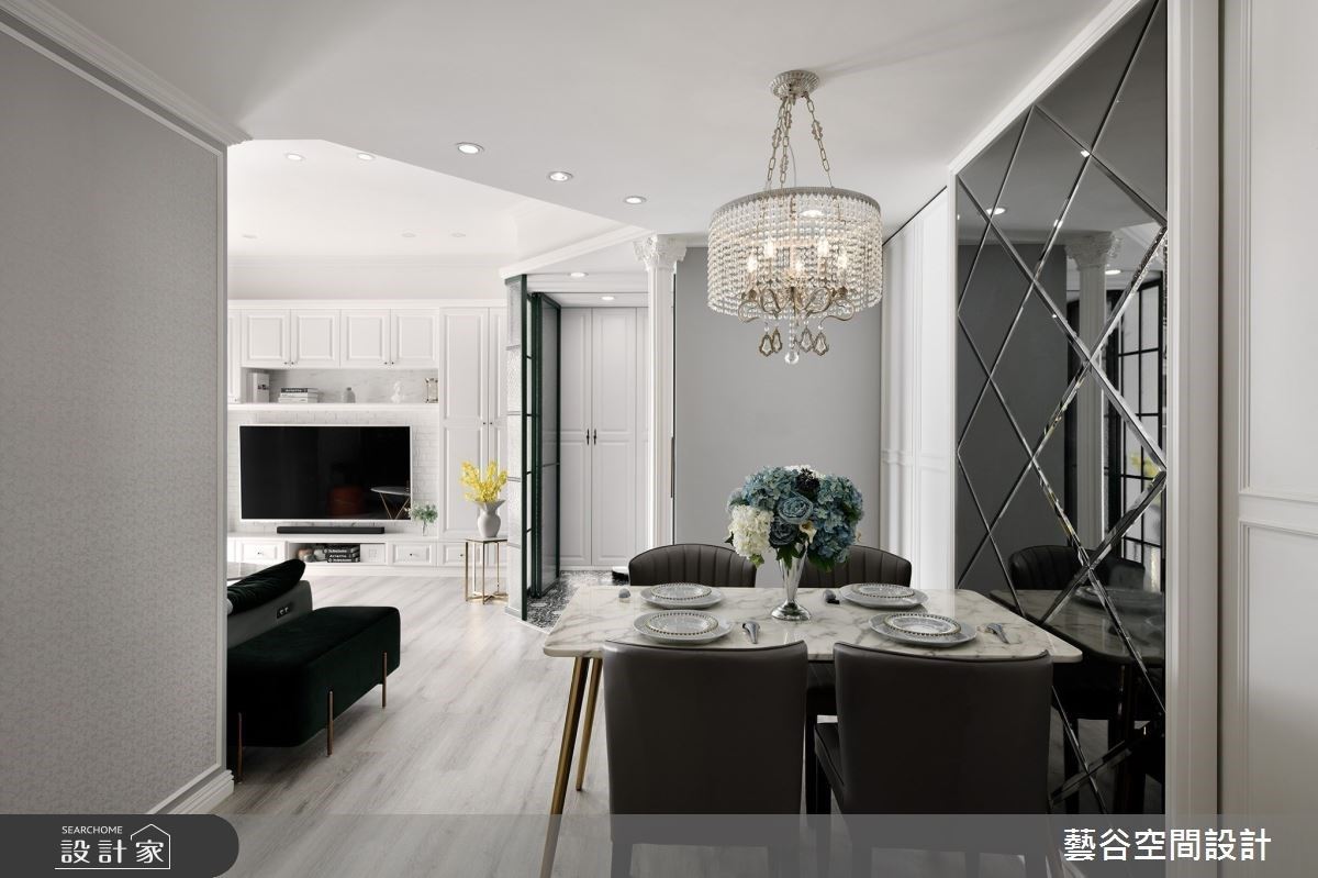 美型斜度換大動線！28坪海量收納氣質新古典宅