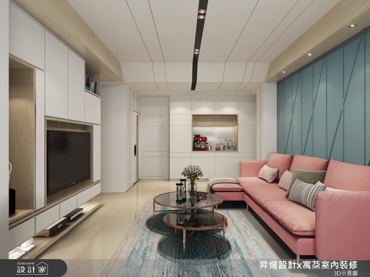 良好動線、超強收納！21 坪 3 房 2 廳的馬卡龍新婚宅