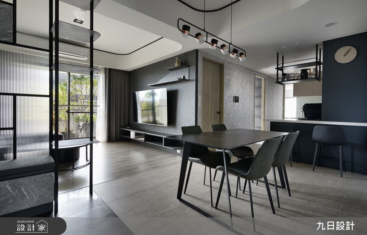 莫蘭迪灰藍的寧靜質感！以簡約手法，望見現代風的優雅與流暢