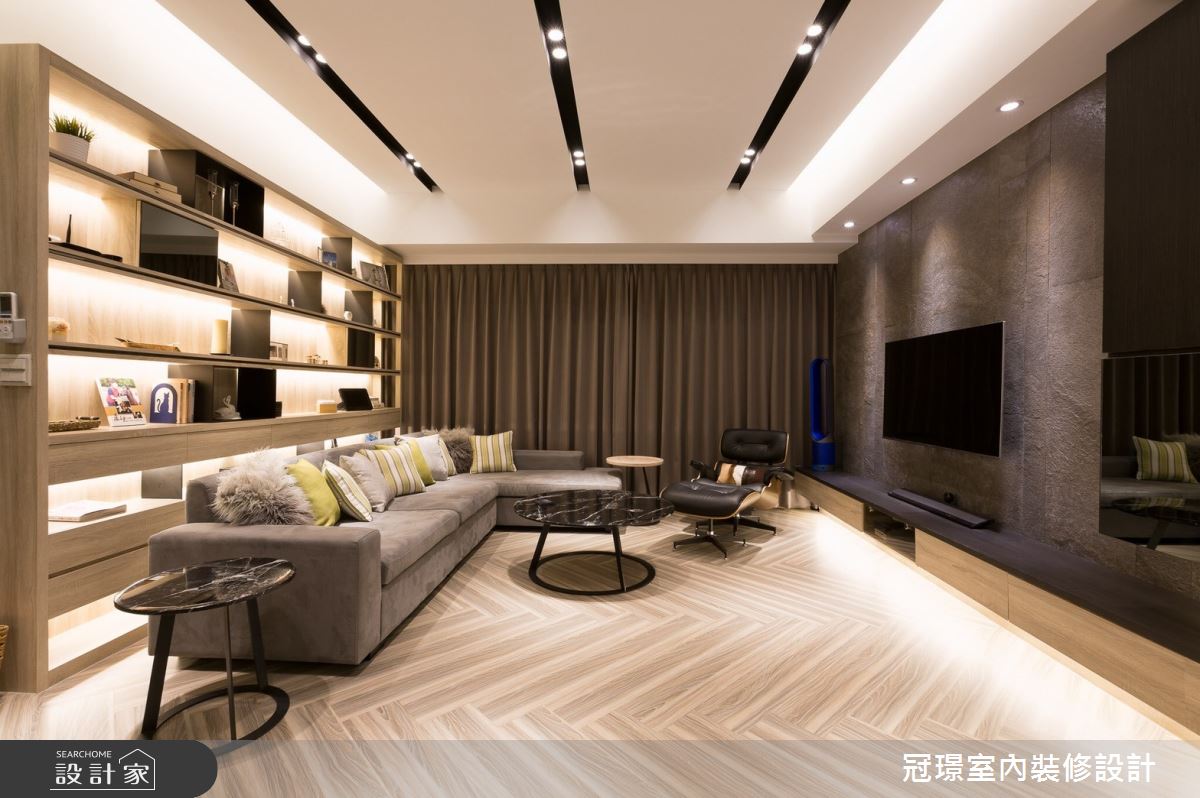 詮釋50坪現代風大氣宅！摩登石材與溫潤木紋，特調人文風尚宅邸