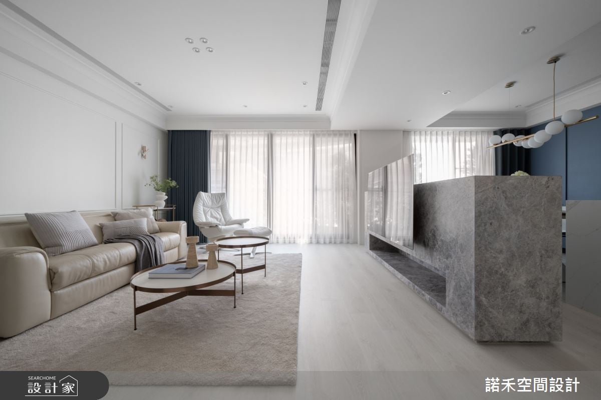 重塑動線引河景相伴，共享靜謐時光!34坪中古屋翻新典雅美式宅