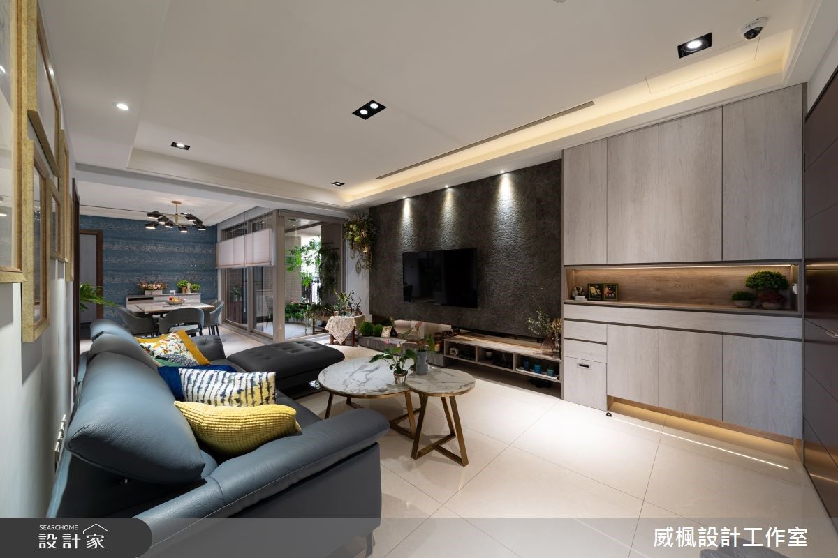 落地窗陽光餐廳！用植栽打造綠意盎然、低調奢華 30 坪居家