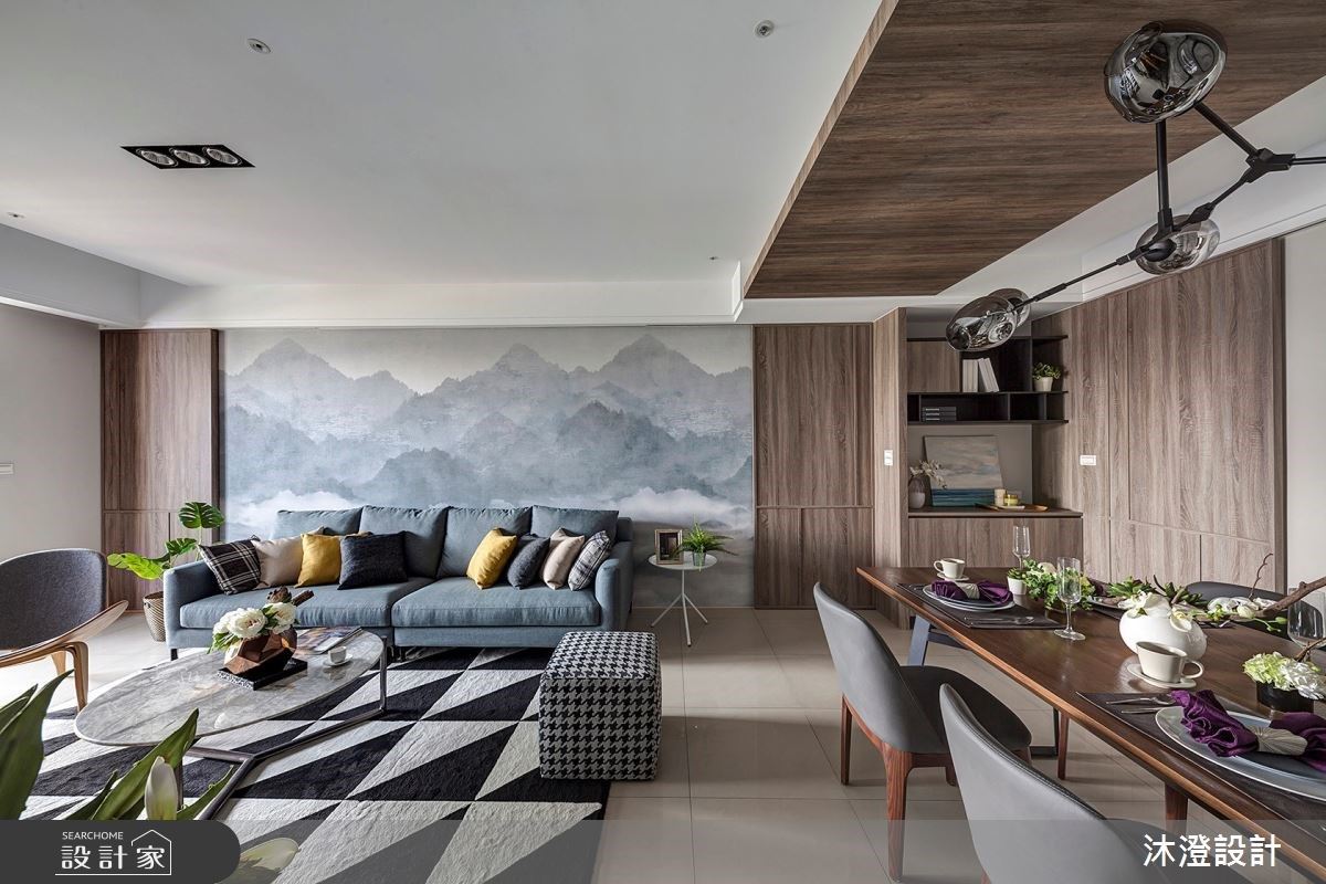 獨立玄關、山水壁圖譜出氣勢！現代風大宅第一印象閒適又氣派