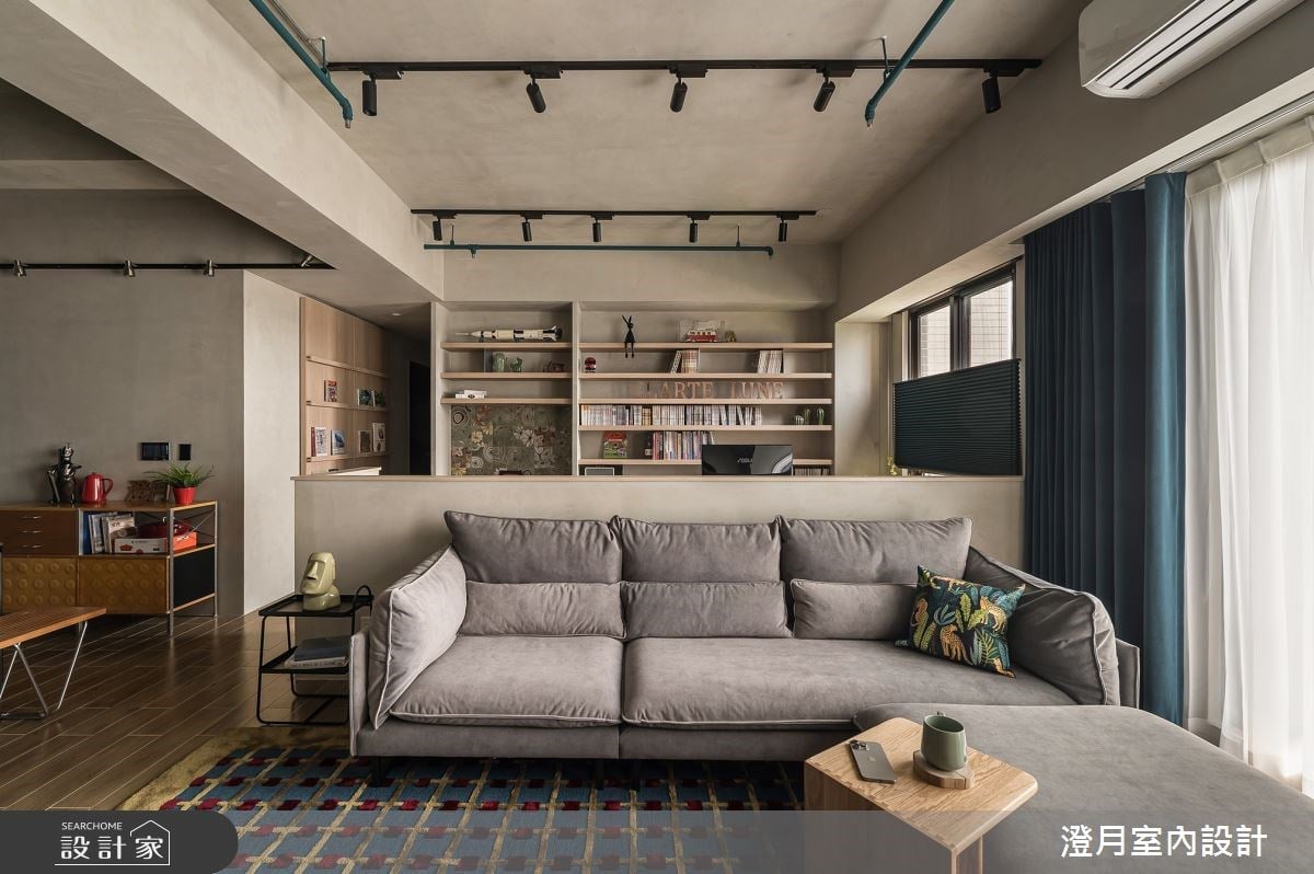 喜歡綠色的同學請注意！預售屋注入復古工業感，還打造更衣室與書牆設計