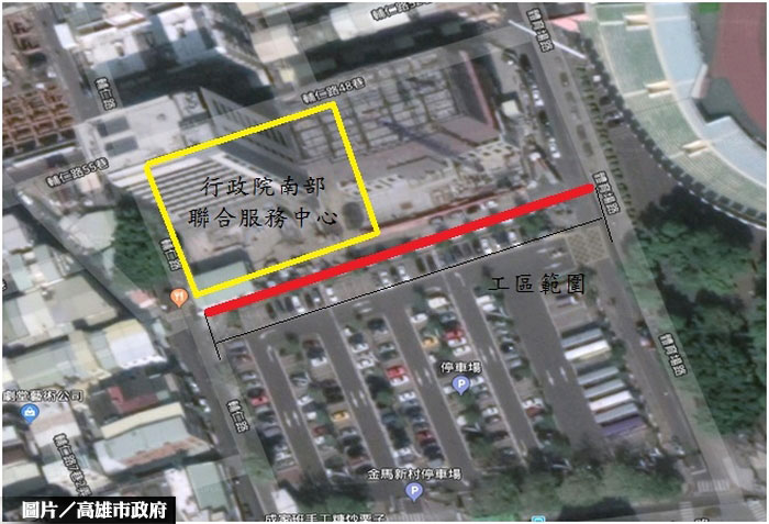 行政院南部中心將完工 新闢聯外道路