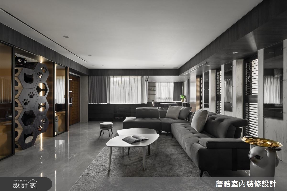 一家四口入住近百坪透天別墅，實現「人寵共居」的奢華訂製豪邸！