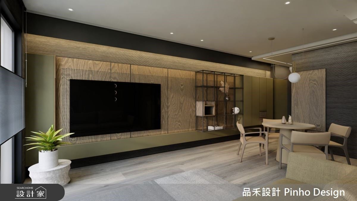 幫合作多年的木工夥伴打造新家！35坪新成屋混搭美式與簡約，打造木作職...