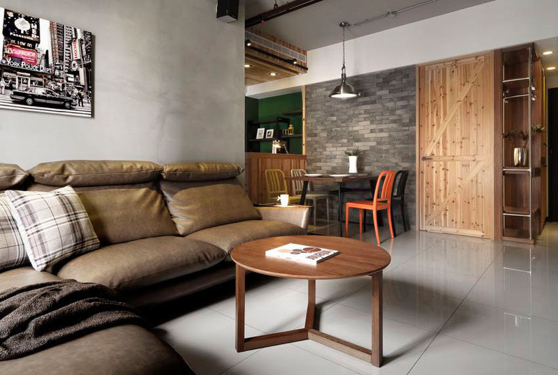 桃園 25 坪設計師的輕工業風公寓