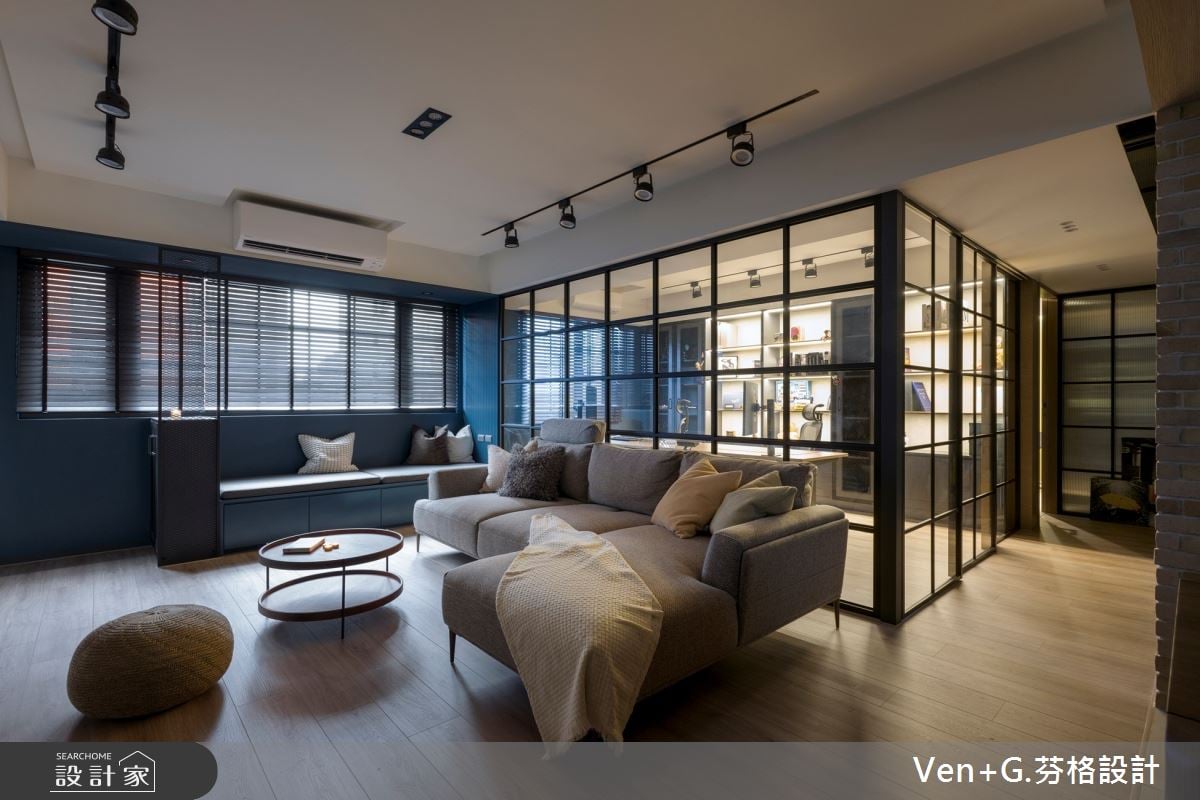 37坪老屋整新，居然用工業風打造出半開放式住辦空間！工作與生活達到完...