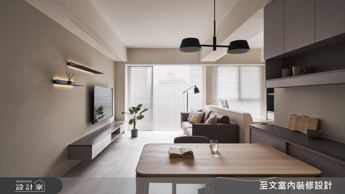 單身男子生活的即興摹寫！22 坪新成屋三房改兩房，隱藏設計＆開放式衣櫃...