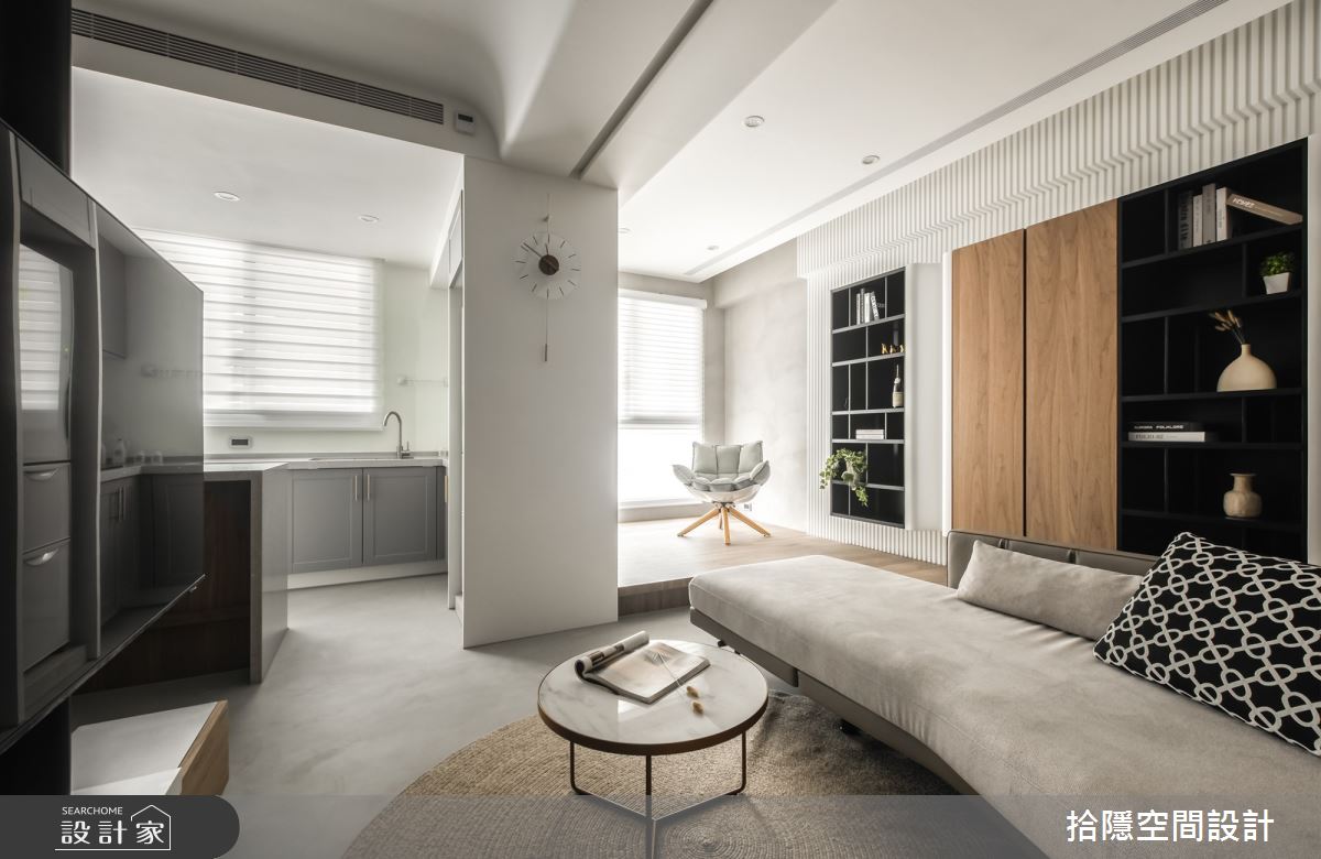 16坪高顏質現代宅，寬敞客廳、美型廚房、多功能區，竟還有吸睛的藝術廊道!