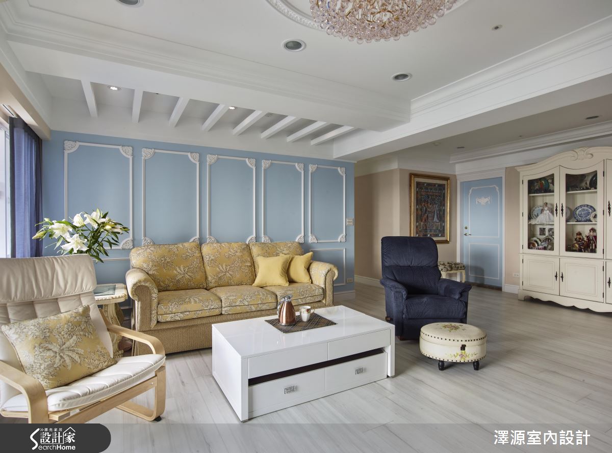 老屋逆齡改造術！華麗玩色 打造 60 坪美式宮廷風大宅