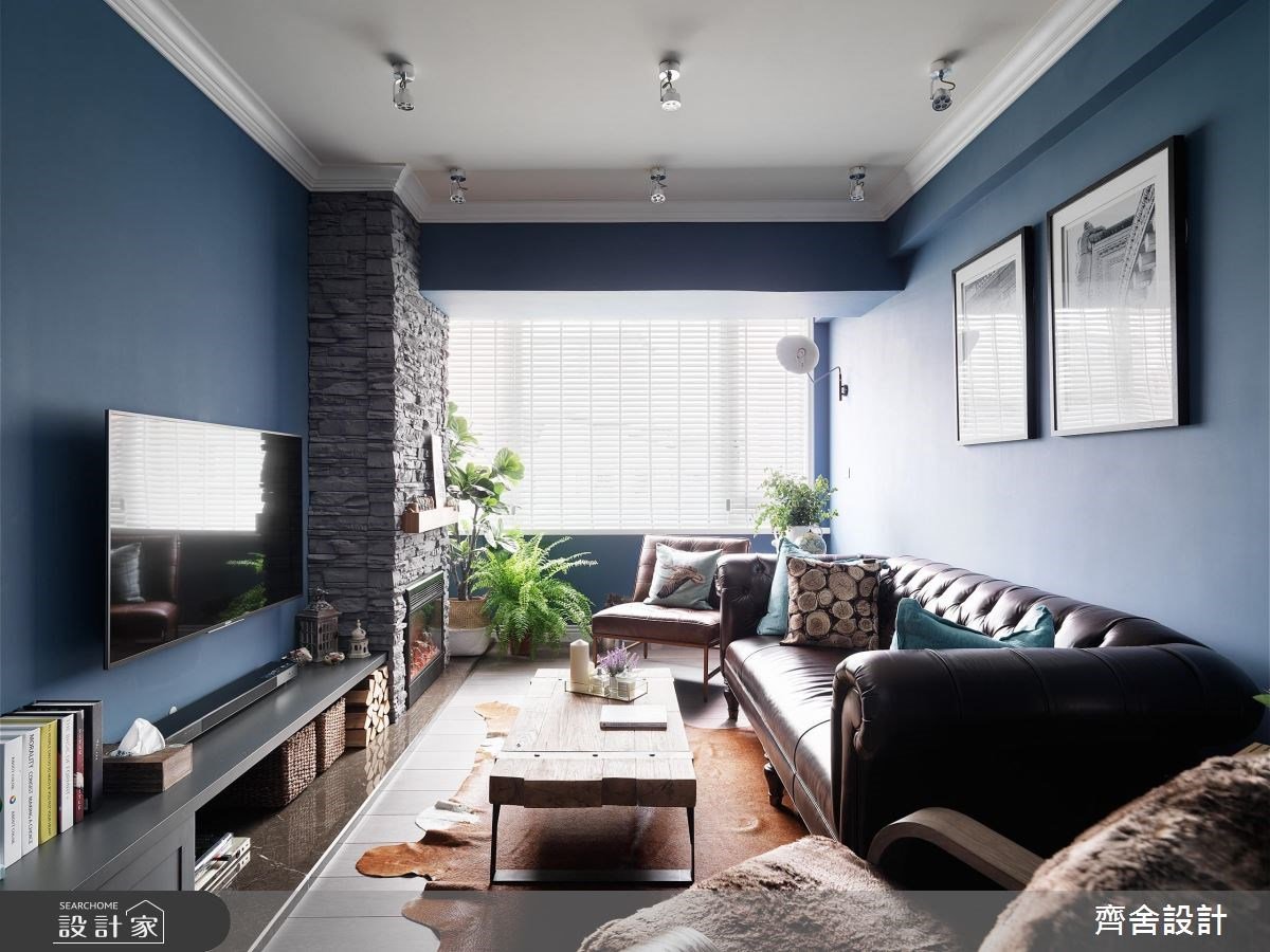 彷彿走入美式電影！20坪中古屋開放廚房、融入壁爐讓家更有儀式感