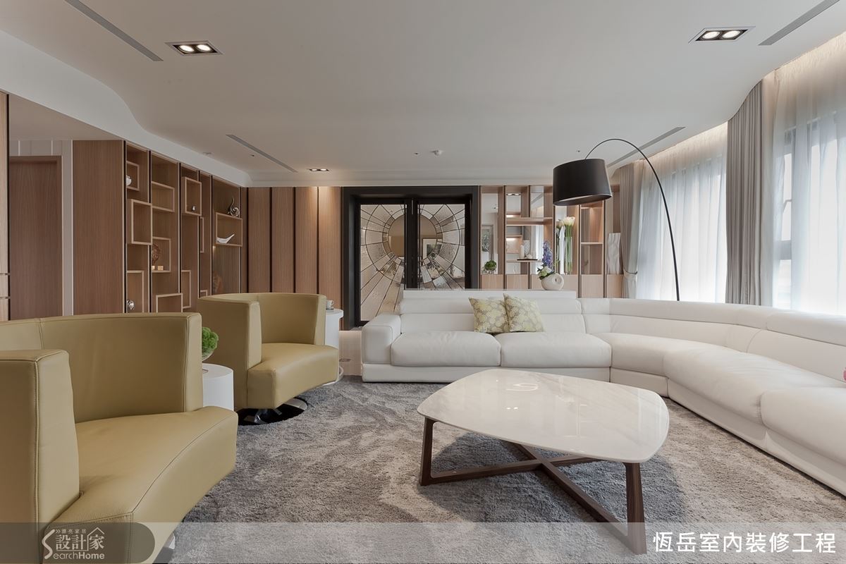 百坪大宅愜意獨享河景，串聯空間移步移景的穿透設計