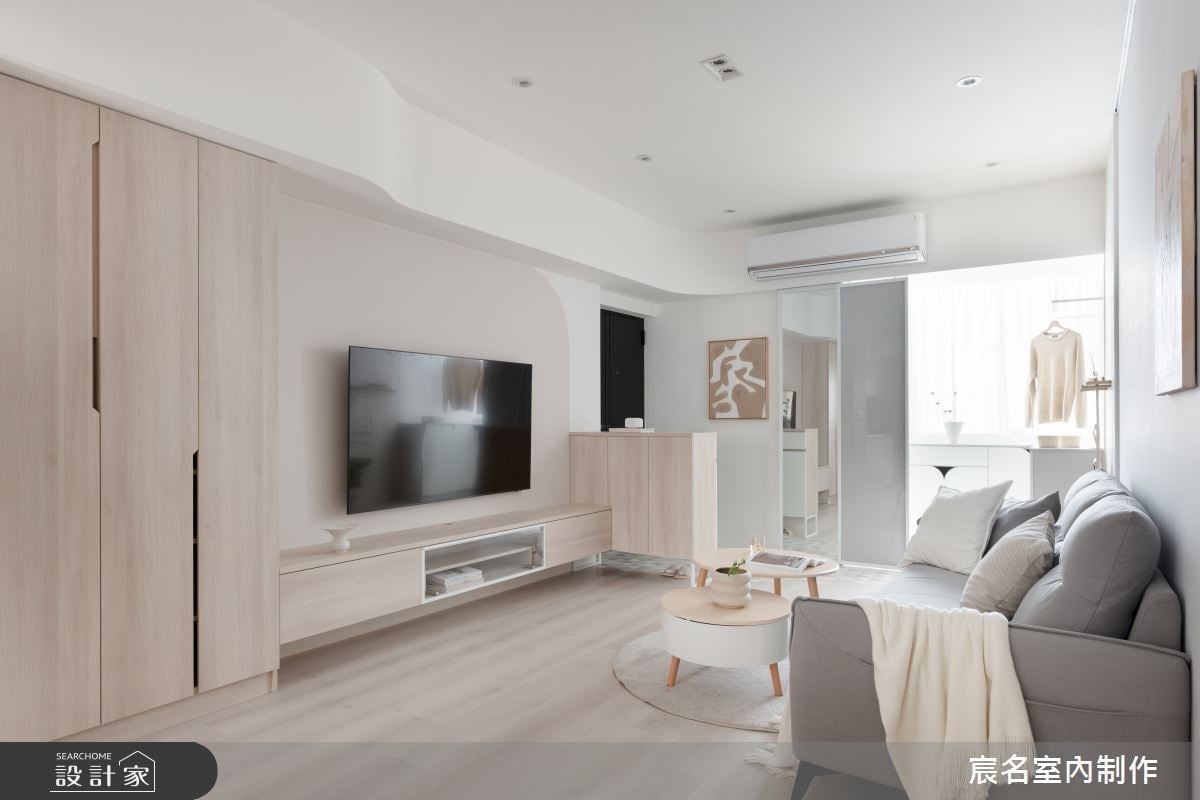 老屋翻新彈性大!局部跳色、開放式格局與超強收納共築一家三口的暖心雅居