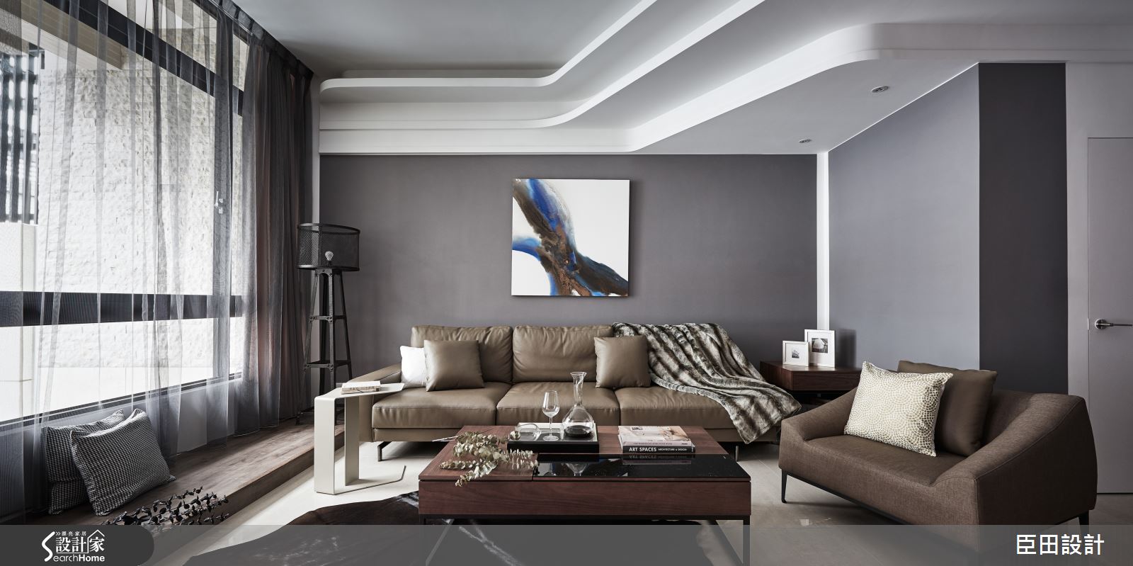 時尚流動構線 打造 30 坪完美藝文居宅計畫