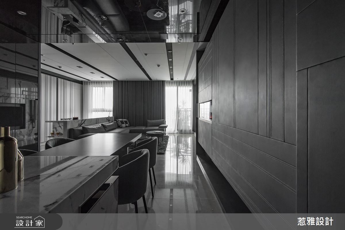 以灰階打底寧靜，以異材質鋪寫精緻感