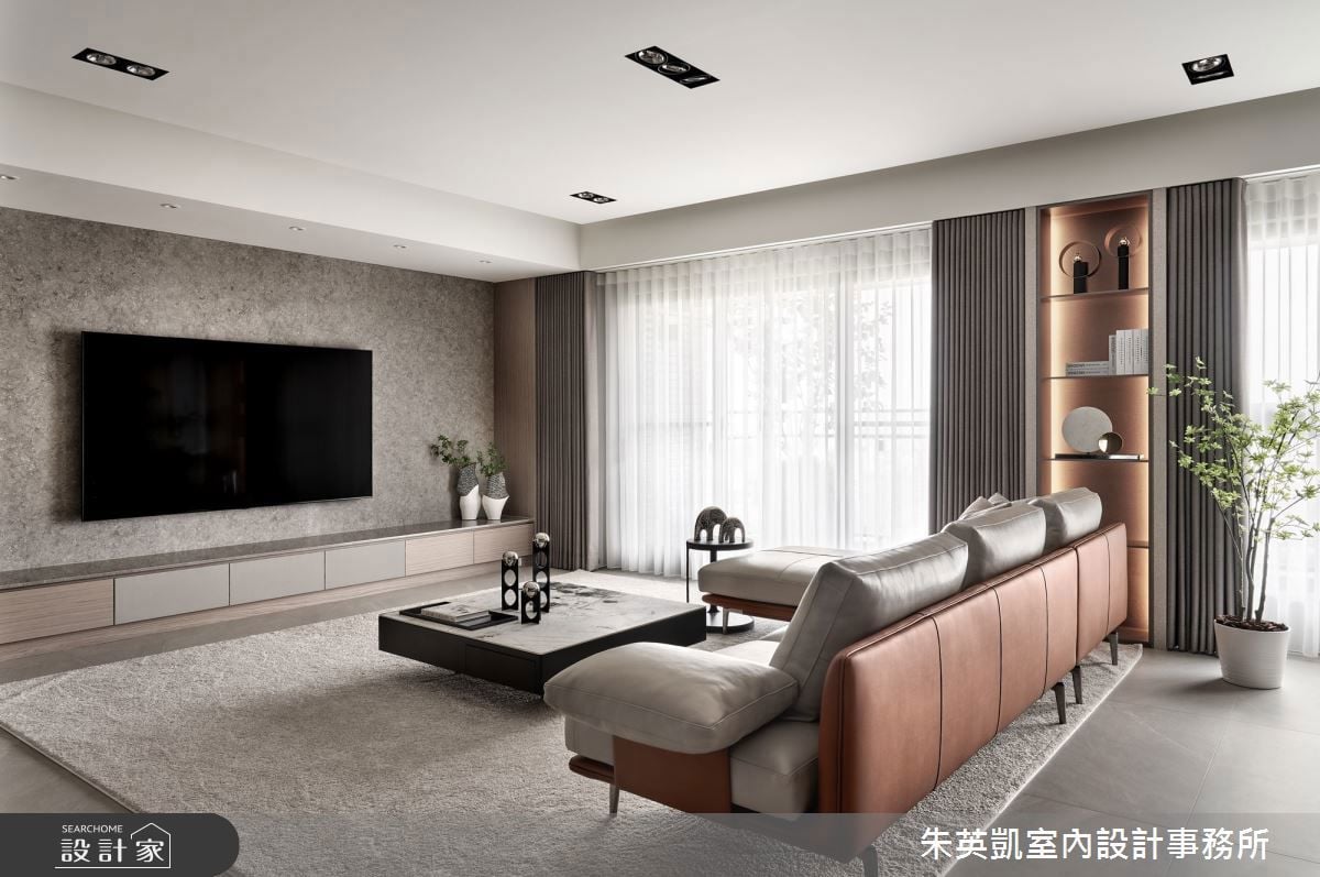 低調奢雅的37坪現代宅，一家四口的質感日常